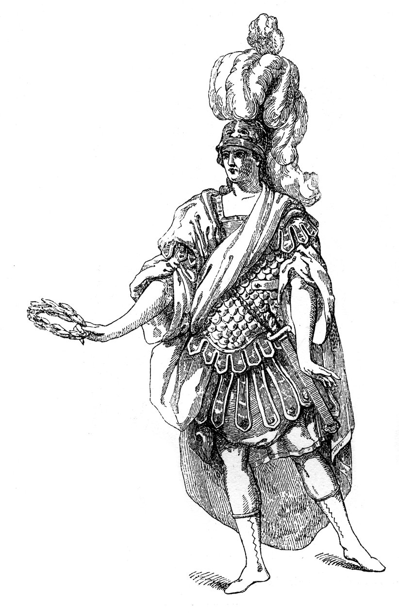 Kostým z francouzského divadla, 1885. od Moreau