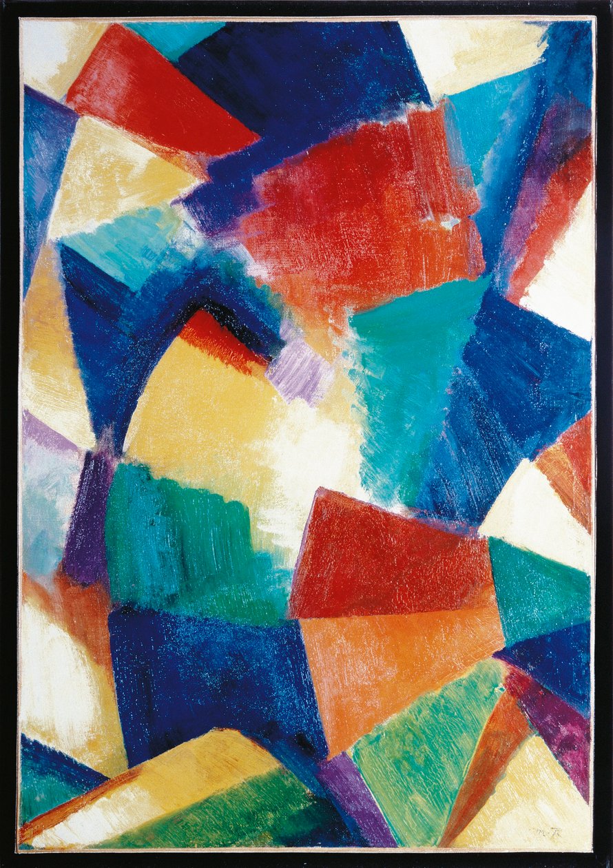 USA, Synchromy in Blue Violet, Studie od Morgan Russell