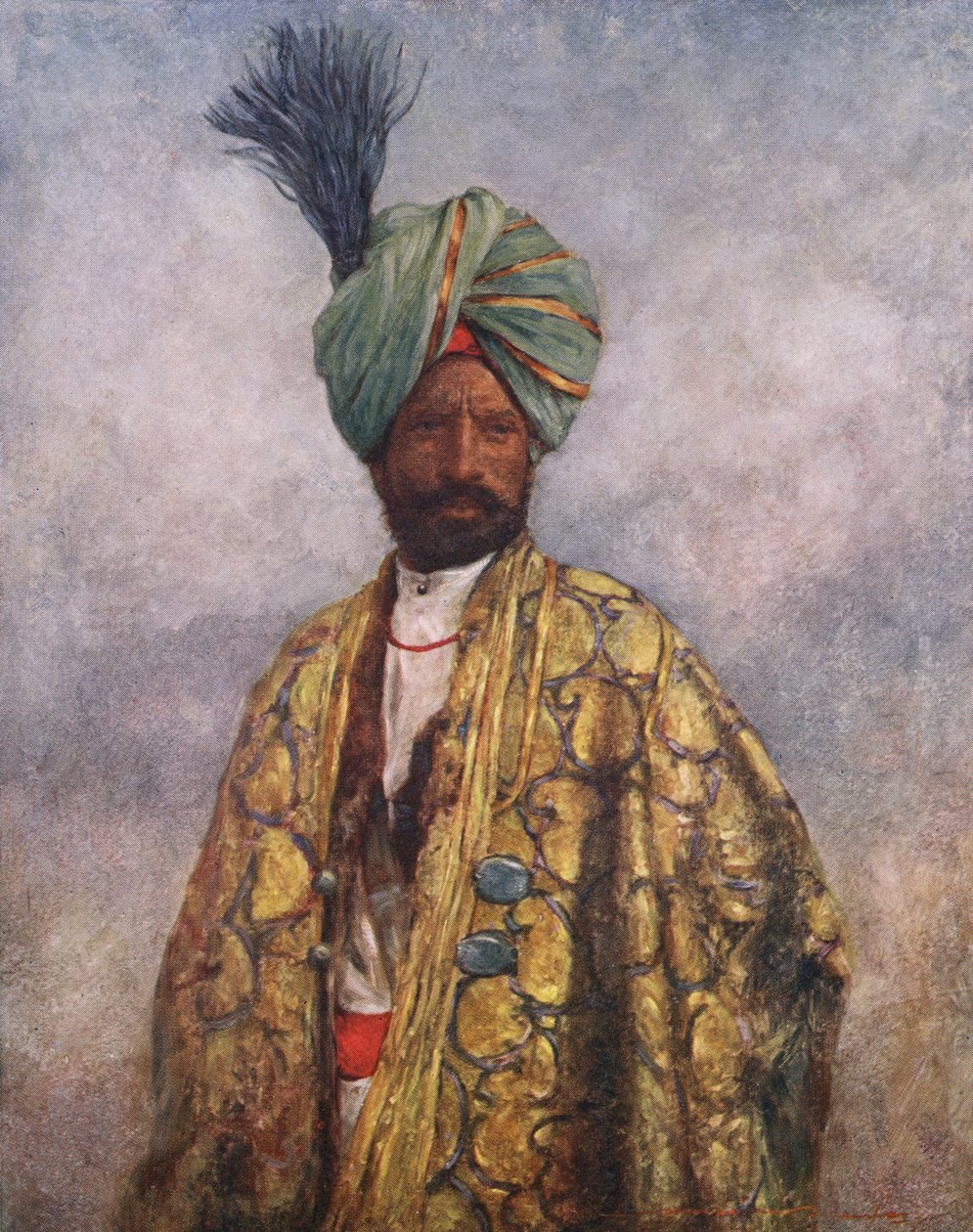 Kašmírský voják - začátek 20. století od Mortimer Ludington Menpes