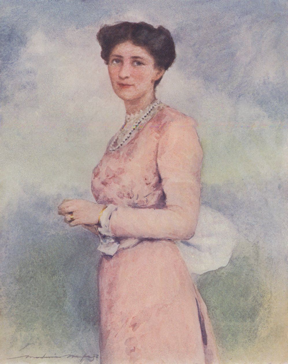 Mary Curzonová baronka z Kedlestonu od Mortimer Ludington Menpes
