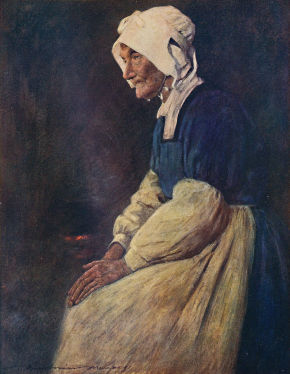"Bretonská žena", 1903 od Mortimer L Menpes
