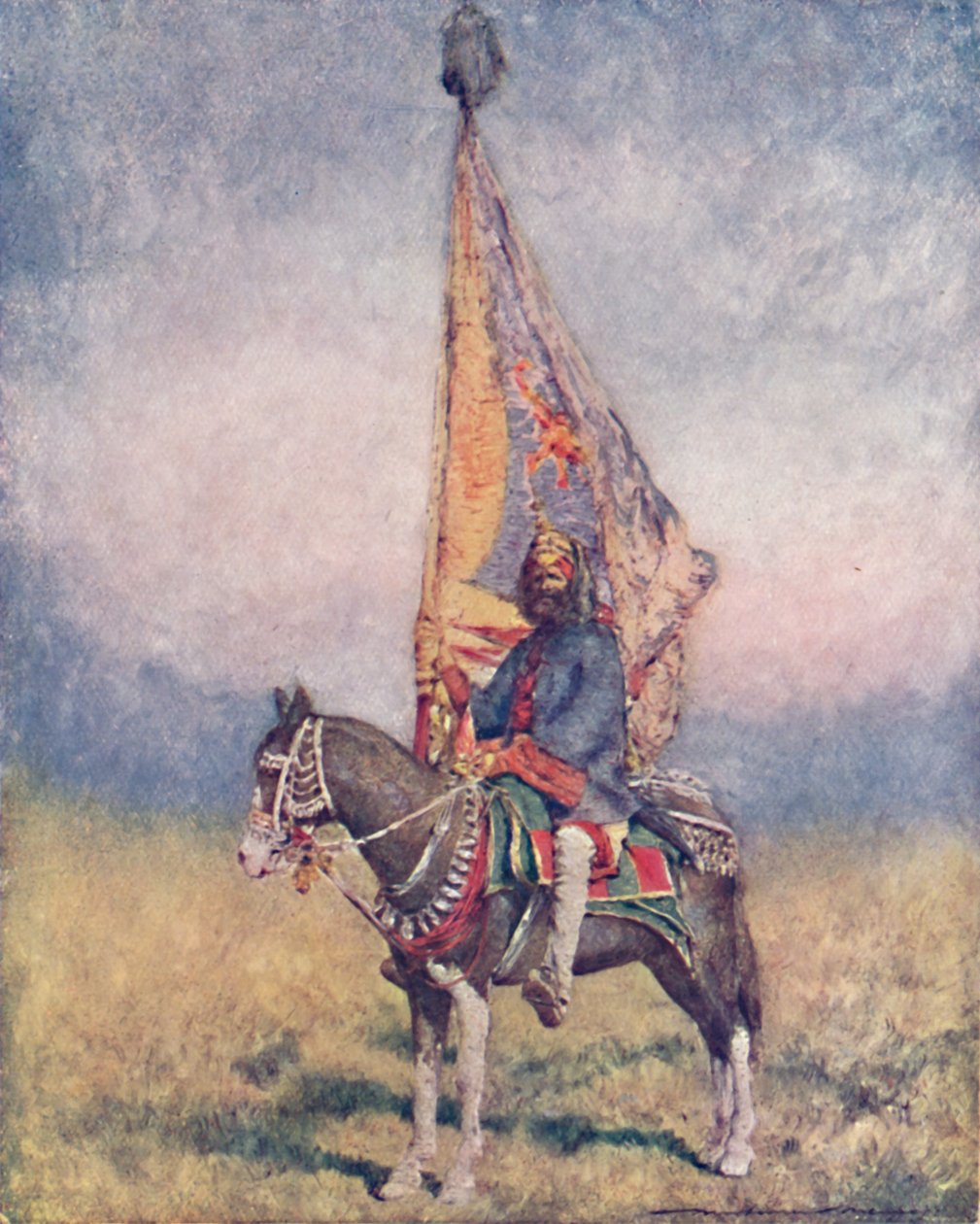 A Standard-bearer of Cutch, 1903 od Mortimer L Menpes