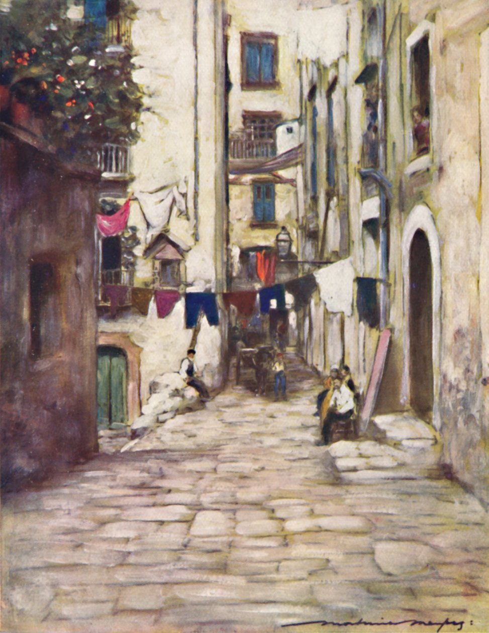 Ulice v Neapoli, 1903 od Mortimer L Menpes