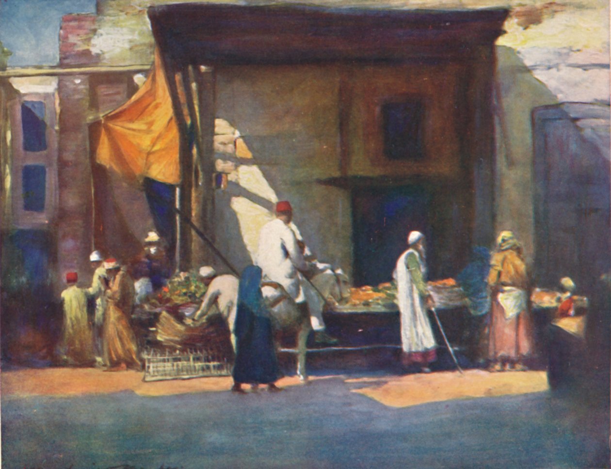 "Ovocný stánek", 1903 od Mortimer L Menpes