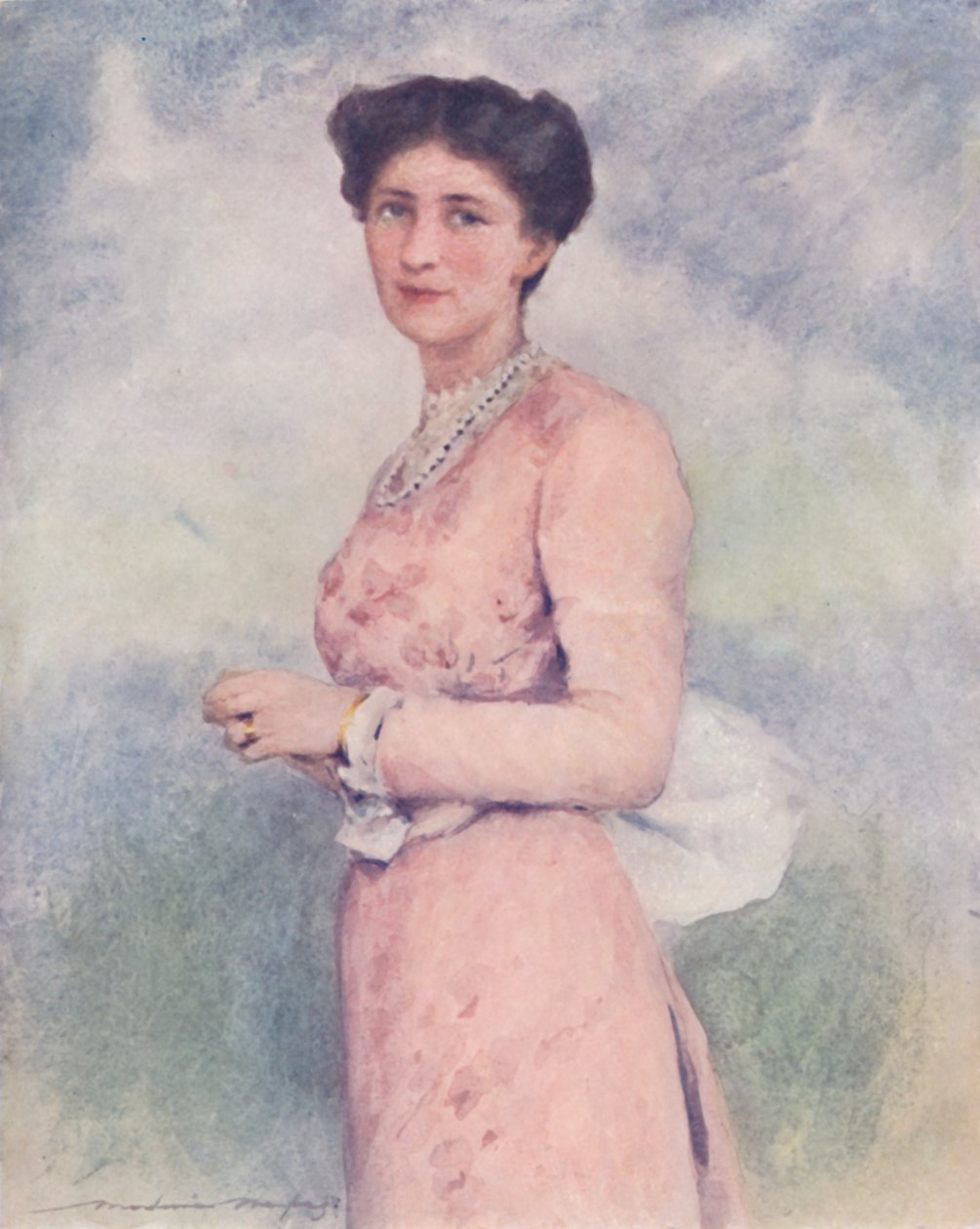 Lady Curzonová, 1903 od Mortimer L Menpes