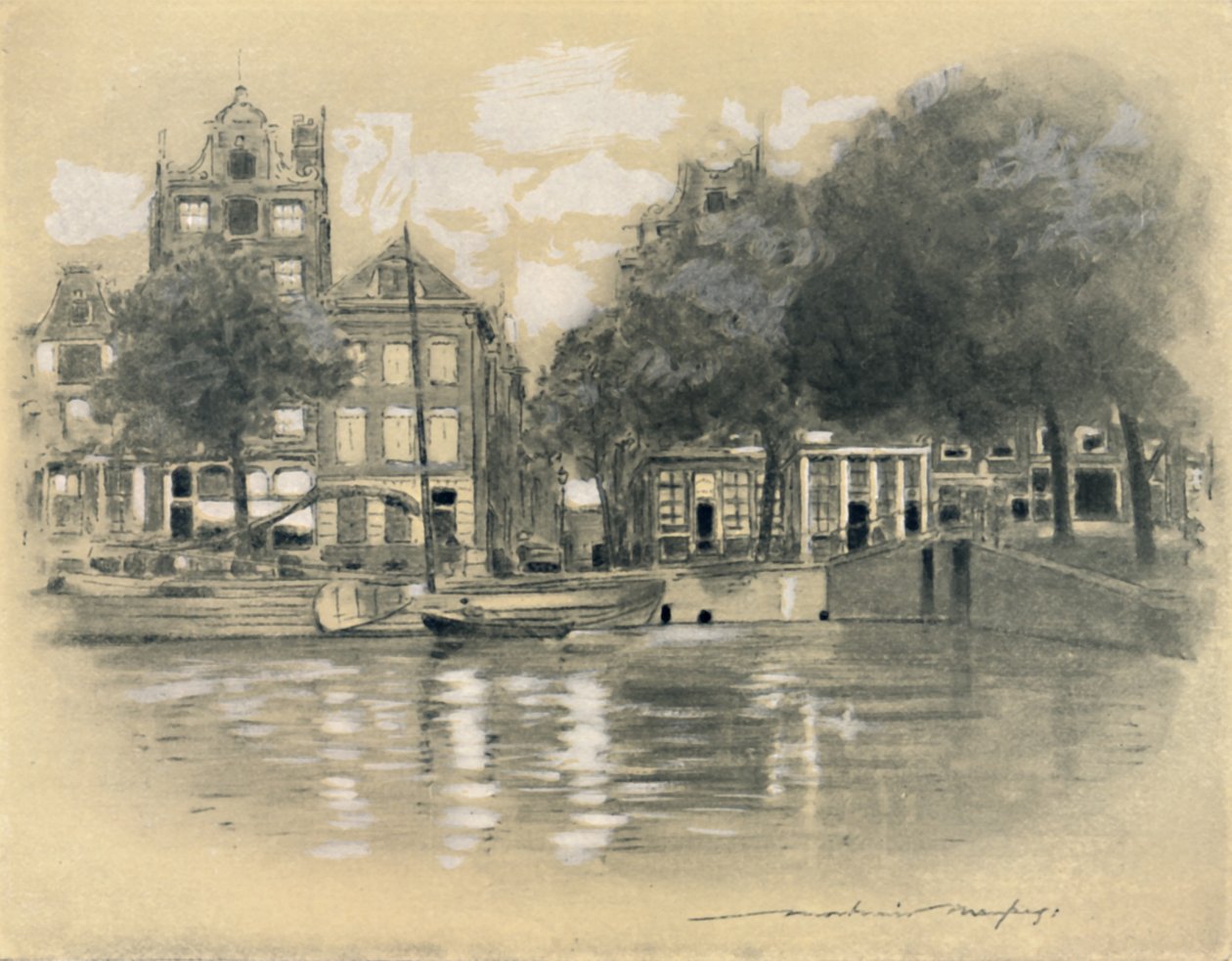 "Rotterdam", 1903 od Mortimer L Menpes