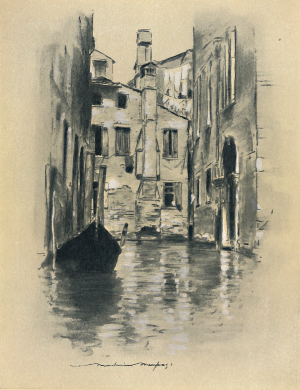 "Ulice v Benátkách", 1903 od Mortimer L Menpes