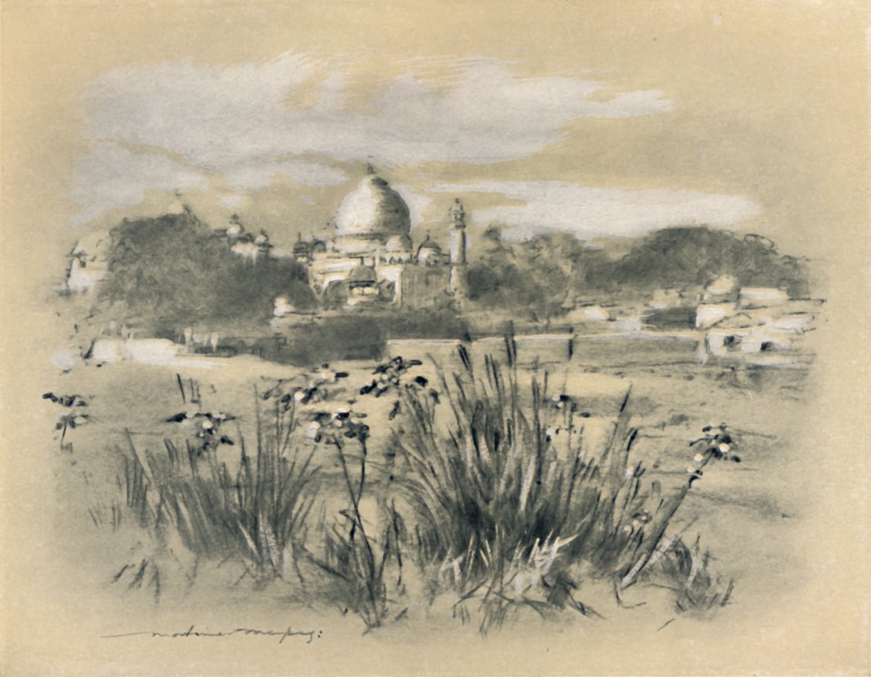 "Tádž v Agře", 1903 od Mortimer L Menpes