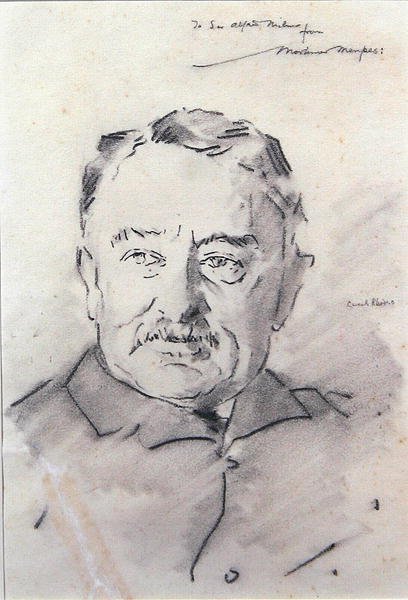 Cecil Rhodes (uhl na papíře) od Mortimer Ludington Menpes