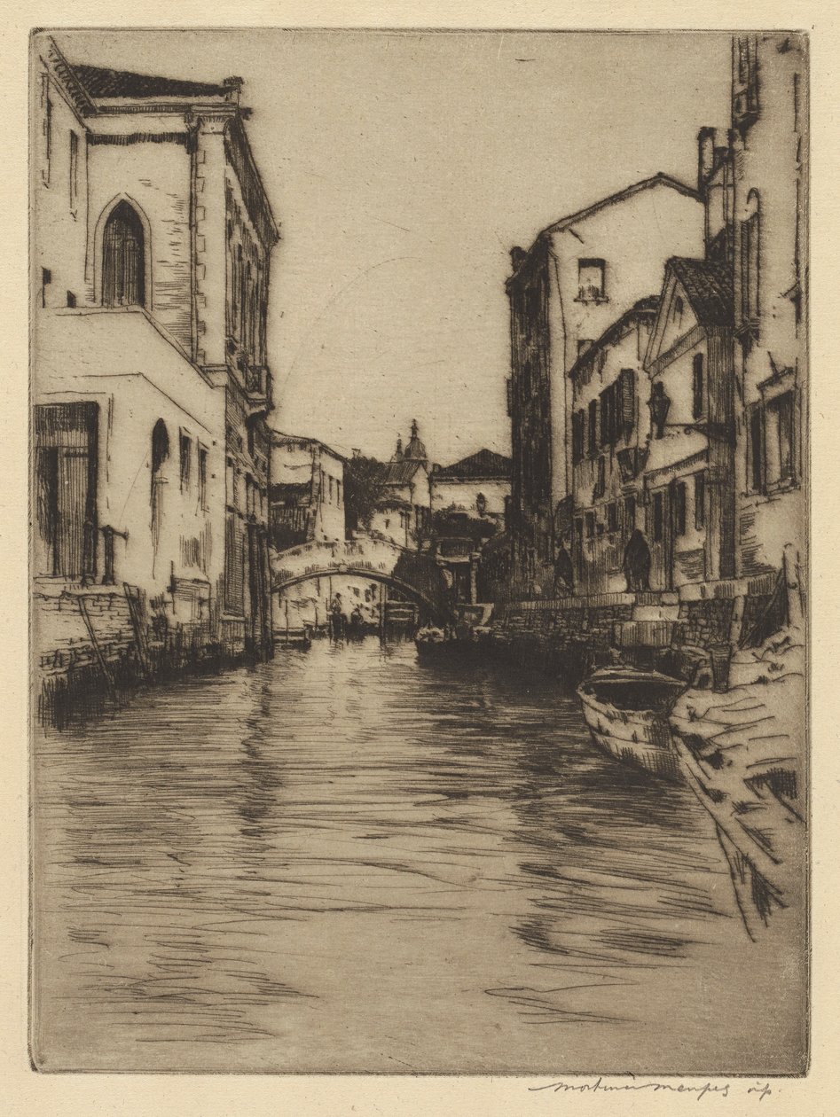 Most Luciano, Canal Grande od Mortimer Menpes