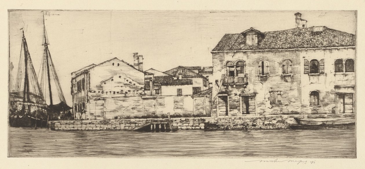 Giudecca, Benátky od Mortimer Menpes