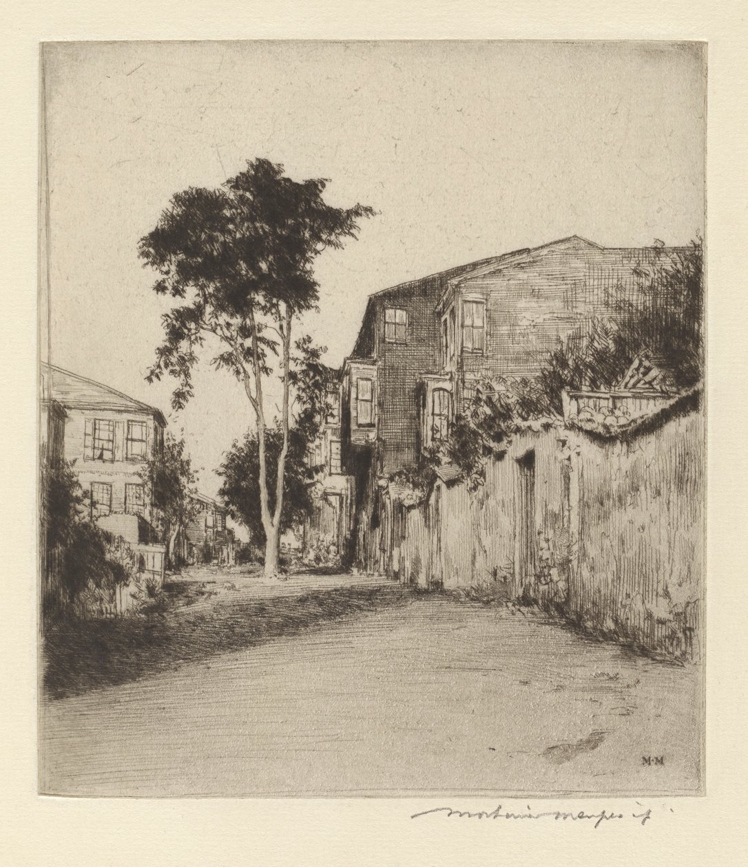 Sicilská ulice od Mortimer Menpes