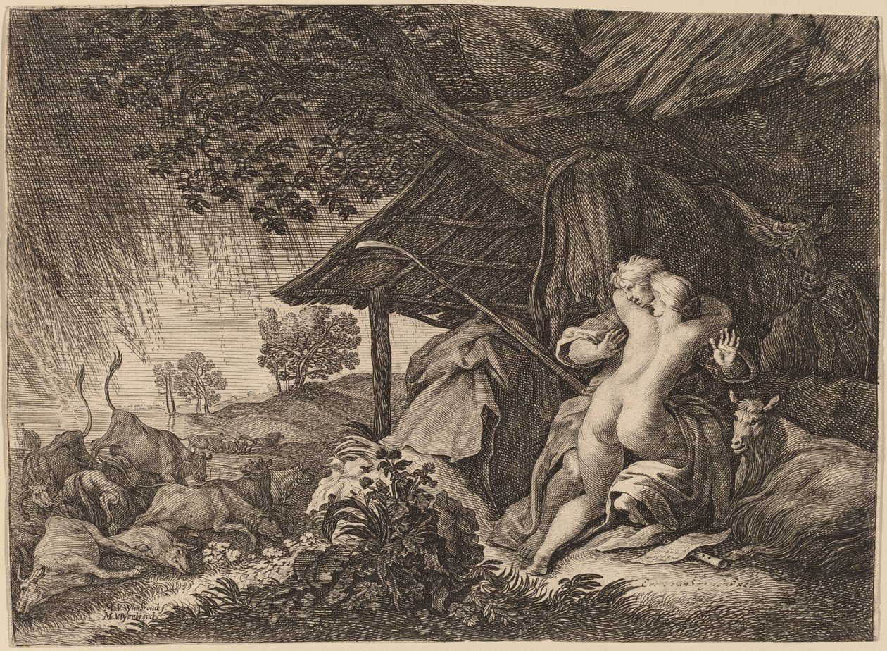 Bouře od Moyses van Uyttenbroeck