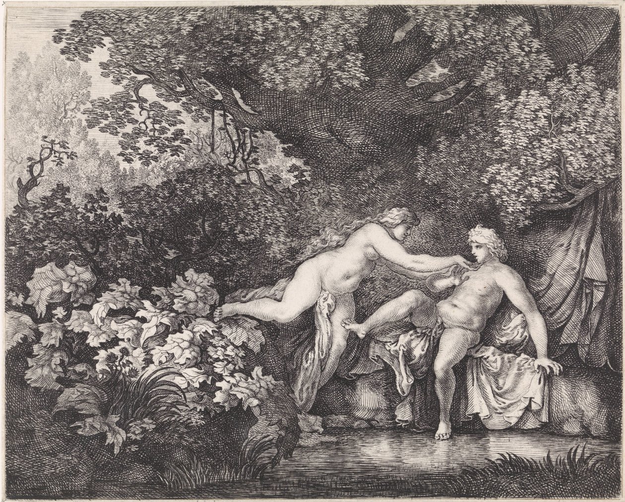 Salamacis a Hermaphroditus od Moyses van Wtenbrouck