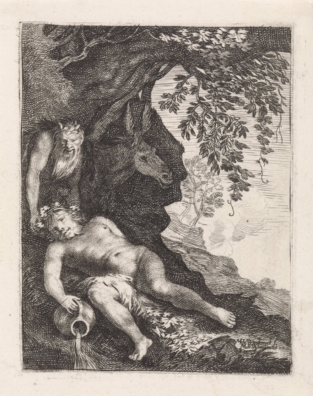 Slapende Silenus od Moyses van Wtenbrouck