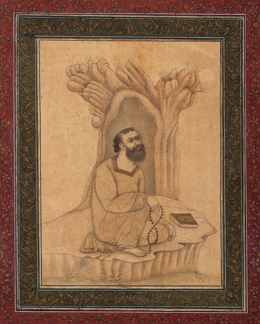Františkánský mnich od Mughal School
