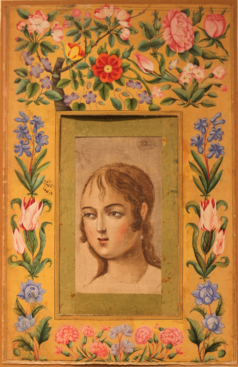 Obraz mladé krásky, Írán, 40.–50. léta 18. století. od Muhammad Sadiq