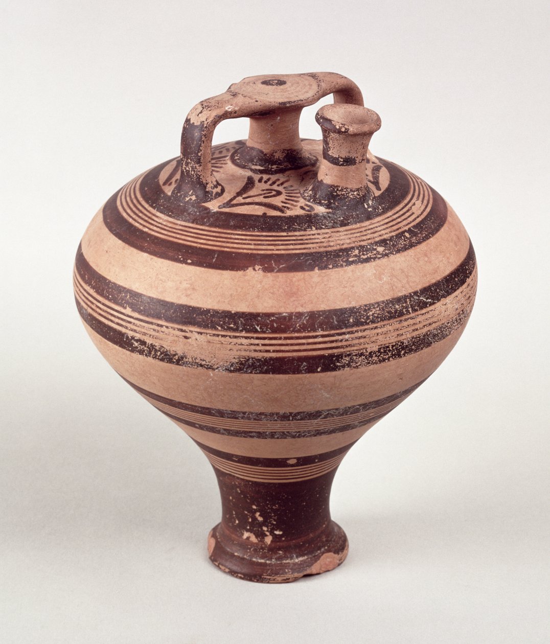 Třmenová nádoba, cca 1500-1200 př.nl (malovaná kamenina) od Mycenaean
