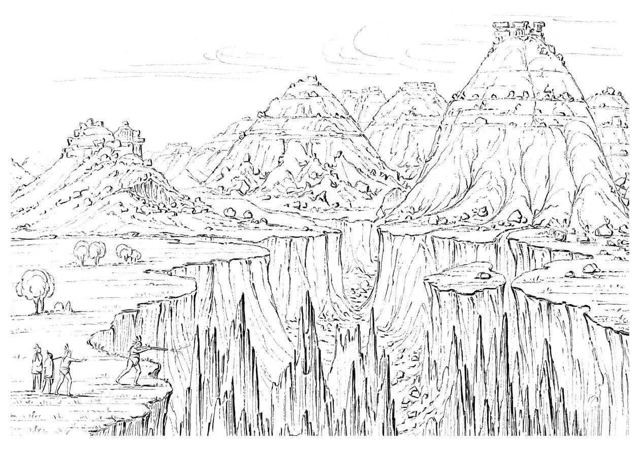 Kaňon, Severní Amerika, 1841. od Myers and Co