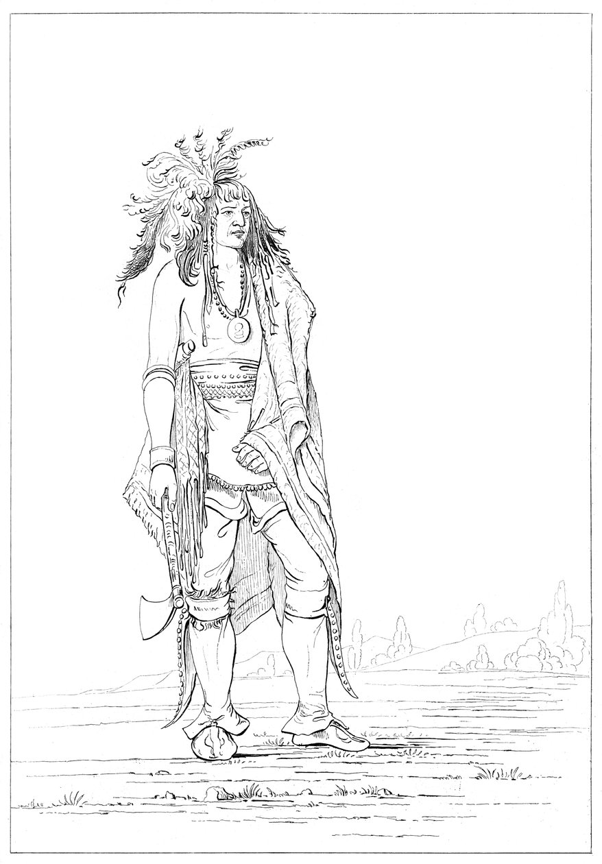 Iroquois statečný, 1841. od Myers and Co