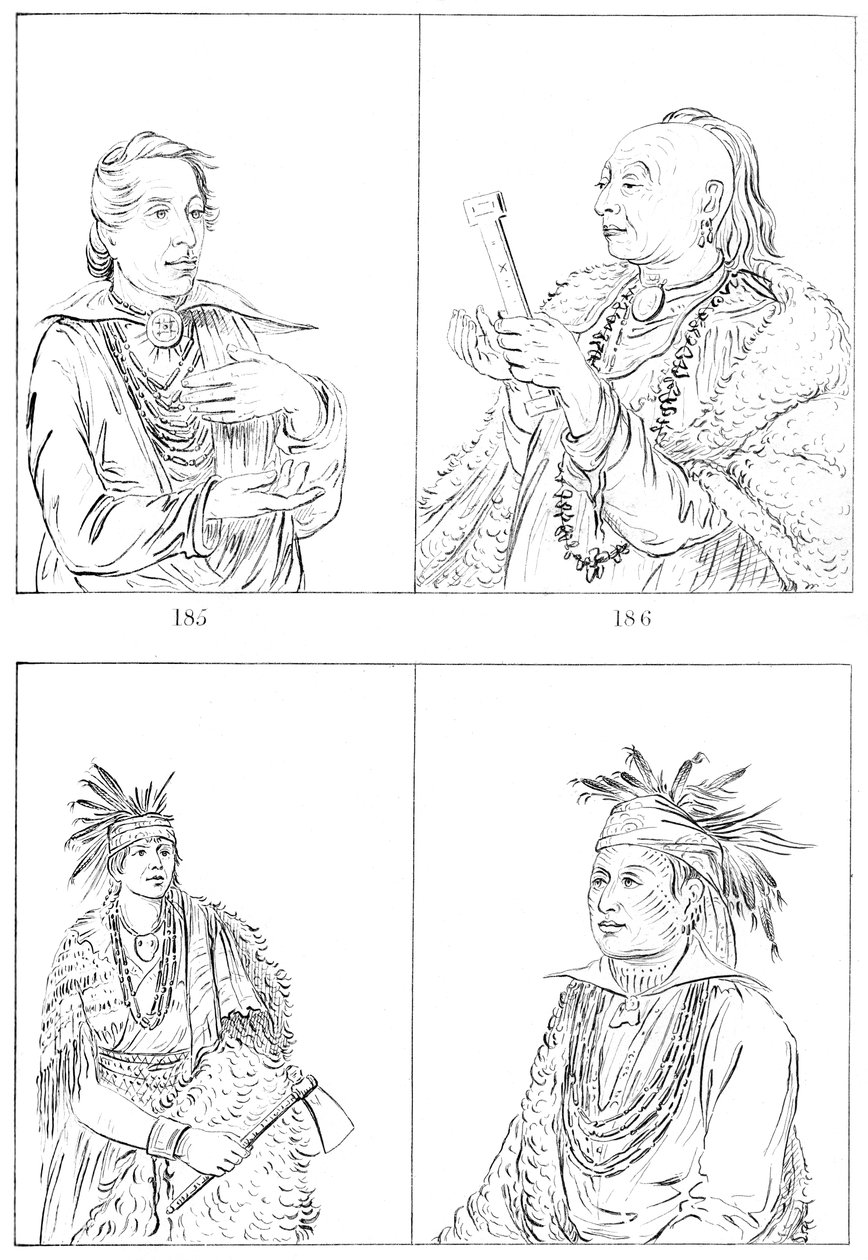 Kickapoos a Weas, 1841. od Myers and Co
