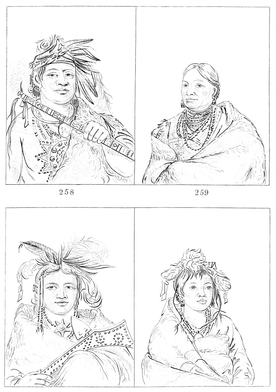 Menominees, 1841. od Myers and Co