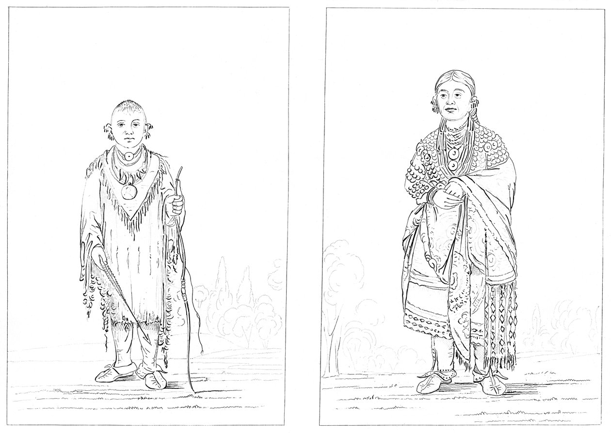 Sac a Fox Indians, 1841. od Myers and Co