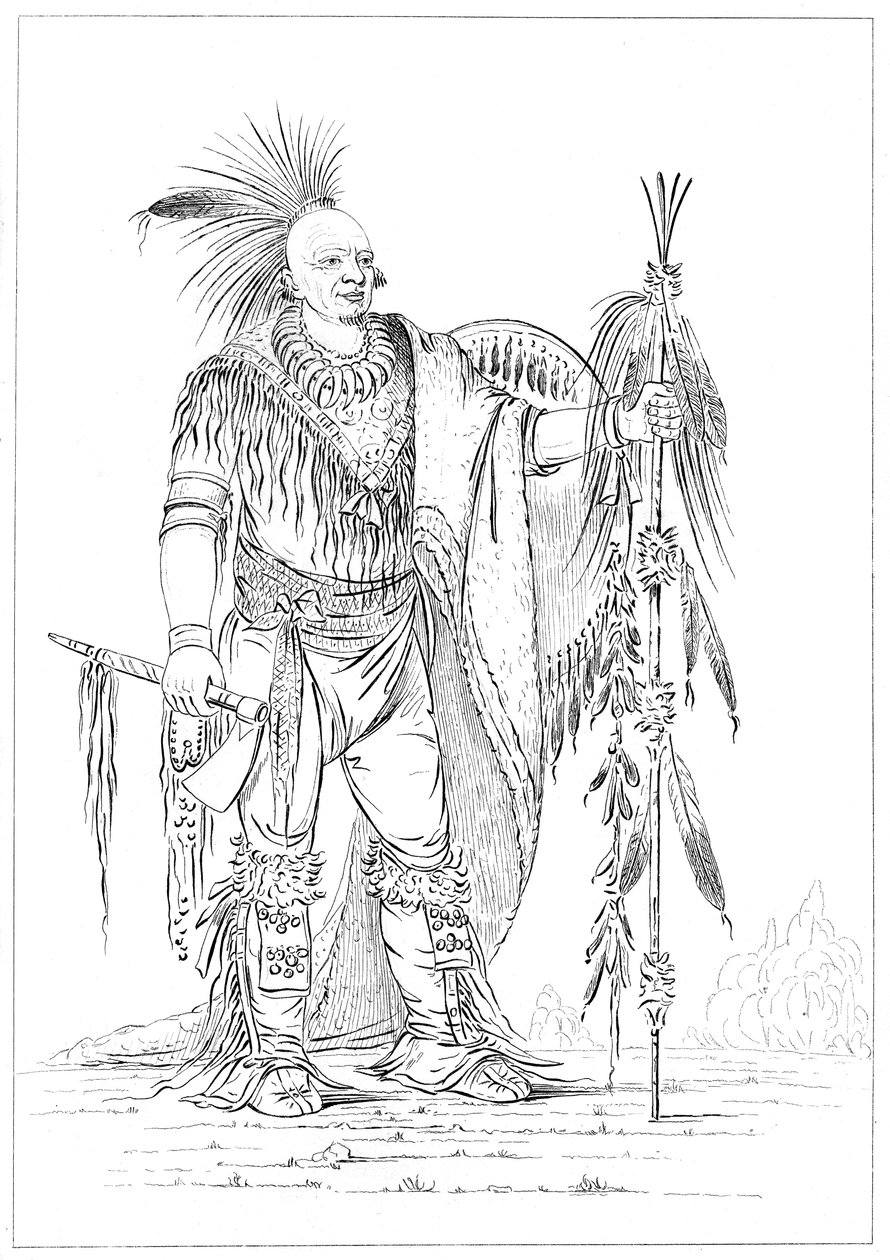 Sac nebo Fox statečný, 1841. od Myers and Co