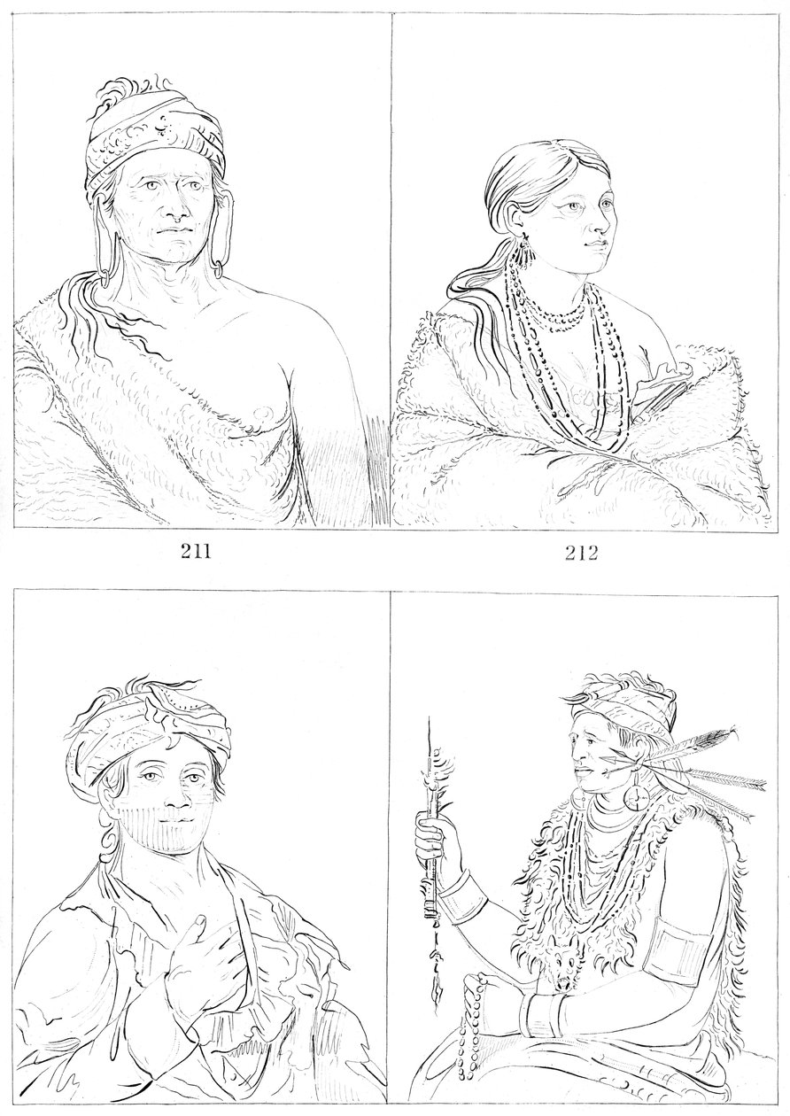 Shawnees, 1841. od Myers and Co