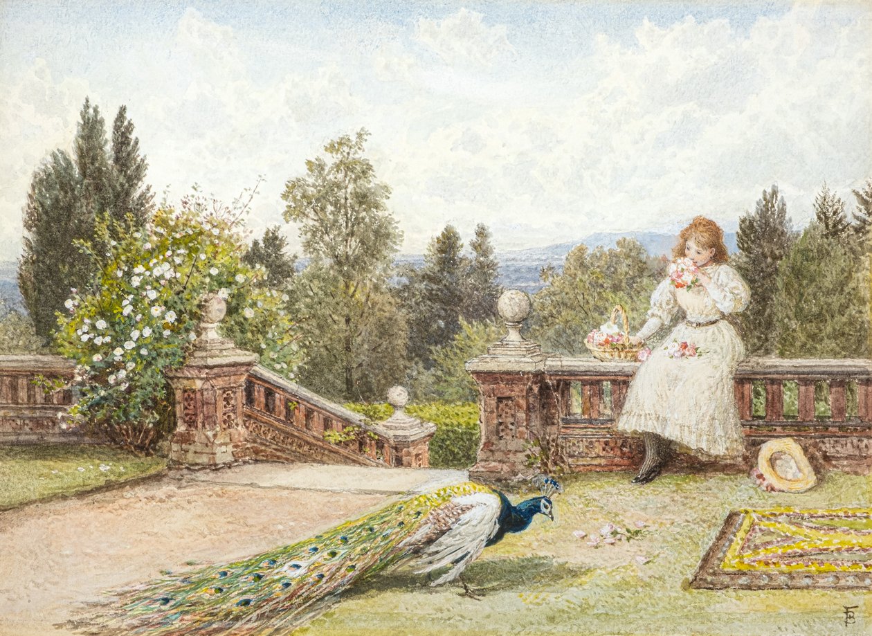 Terasa (akvarel) od Myles Birket Foster