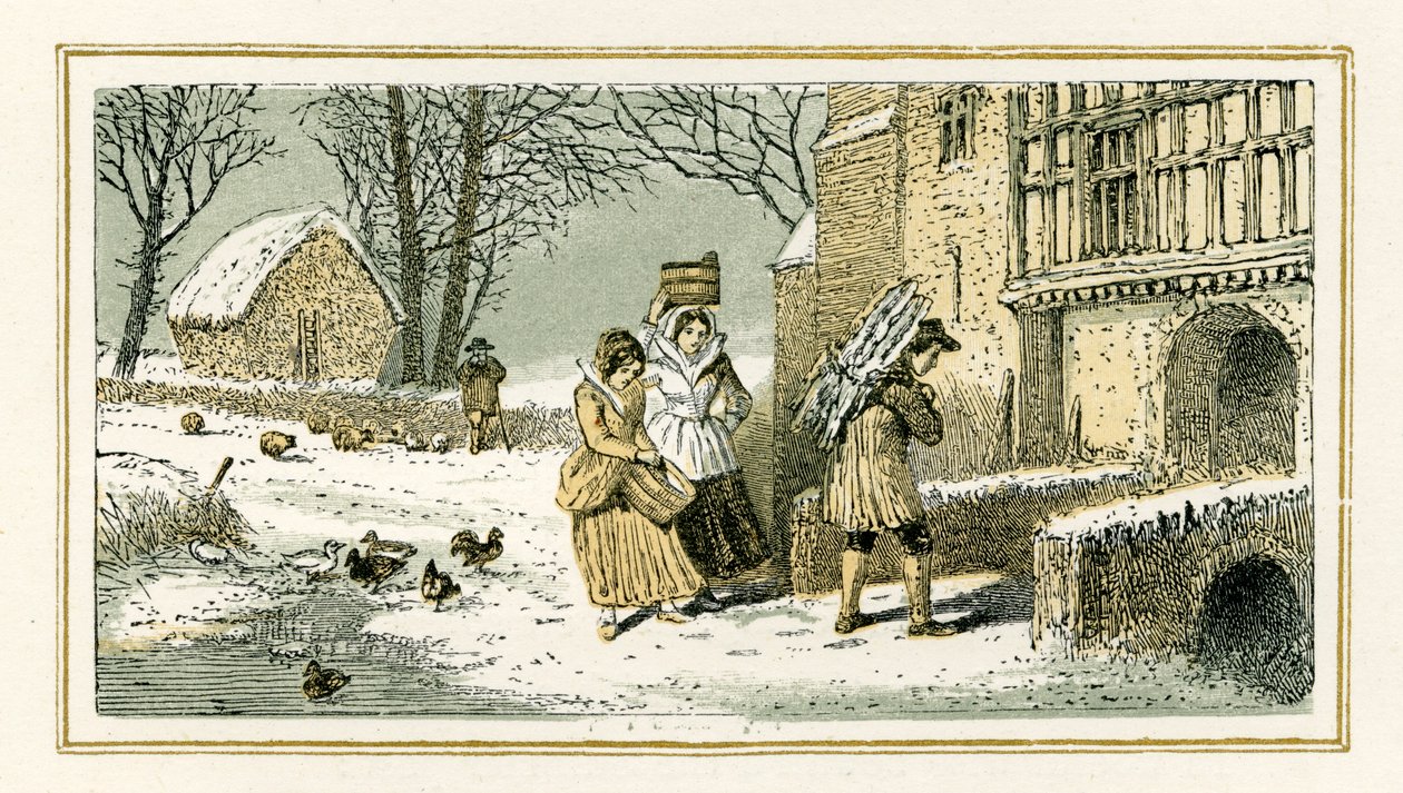 Winter od Williama Shakespeara od Myles Birket Foster