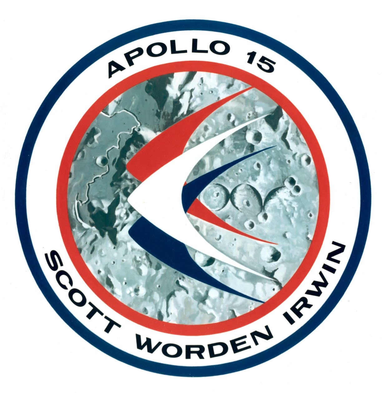 Odznak lunární mise Apollo 15, 1971. od NASA Images