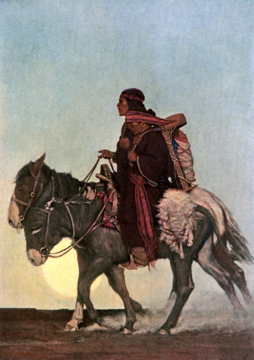 „Na Říjnové stezce“, počátek 20. století. od NC Wyeth