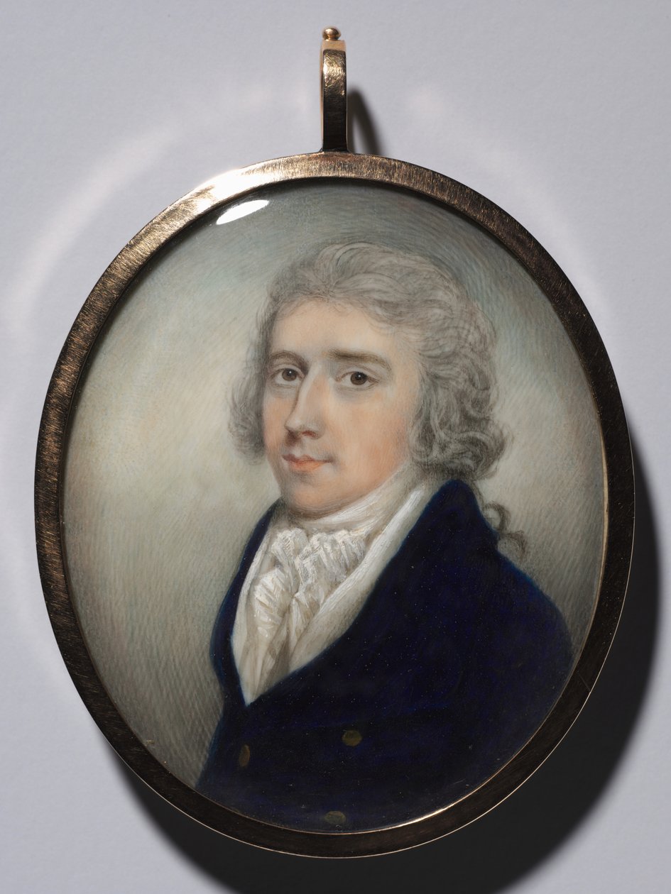 Portrét muže, c. 1795-1800. od N*** Freese