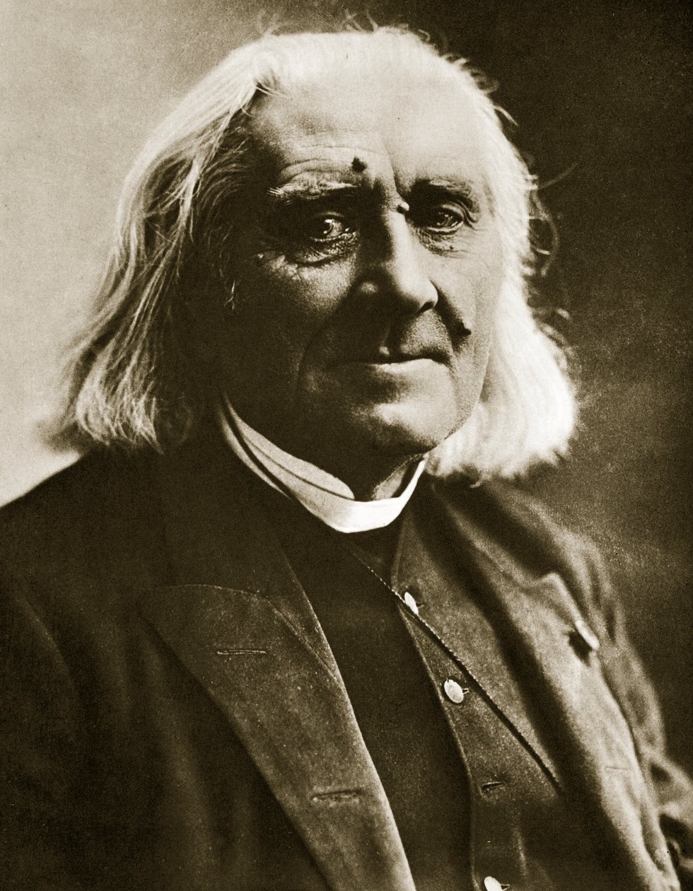 Franz Liszt (sépiová fotografie) od Nadar