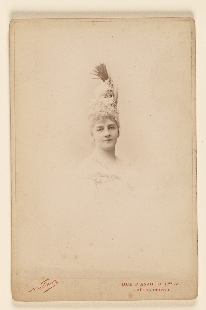 [hraběnka Hélène de Pourtalès] od Nadar [Gaspard Félix Tournachon]