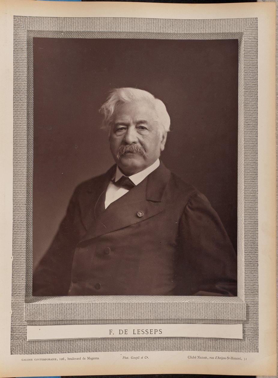 F. de Lesseps od Nadar [Gaspard Félix Tournachon]