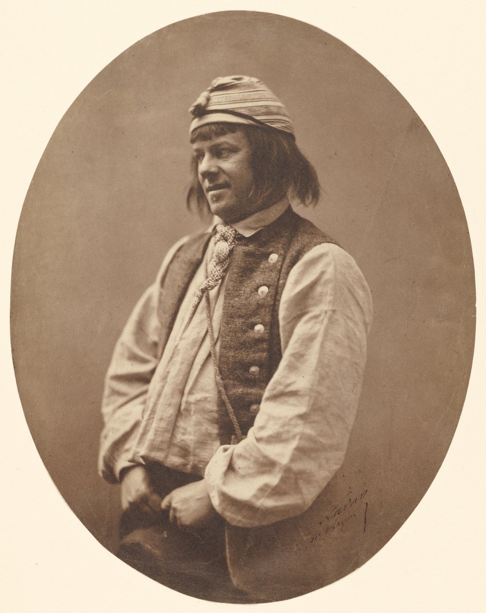 Jean-François Philibert Berthelier, herec od Nadar [Gaspard Félix Tournachon]