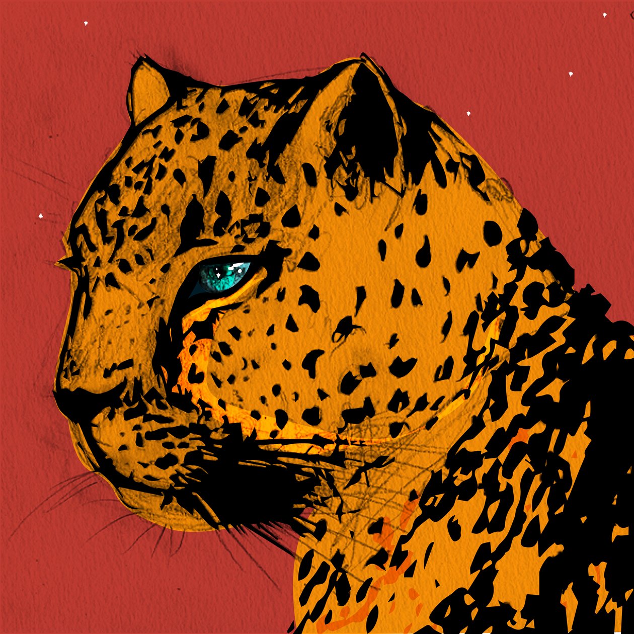 Mara Leopard, 2021 od Nancy Moniz Charalambous