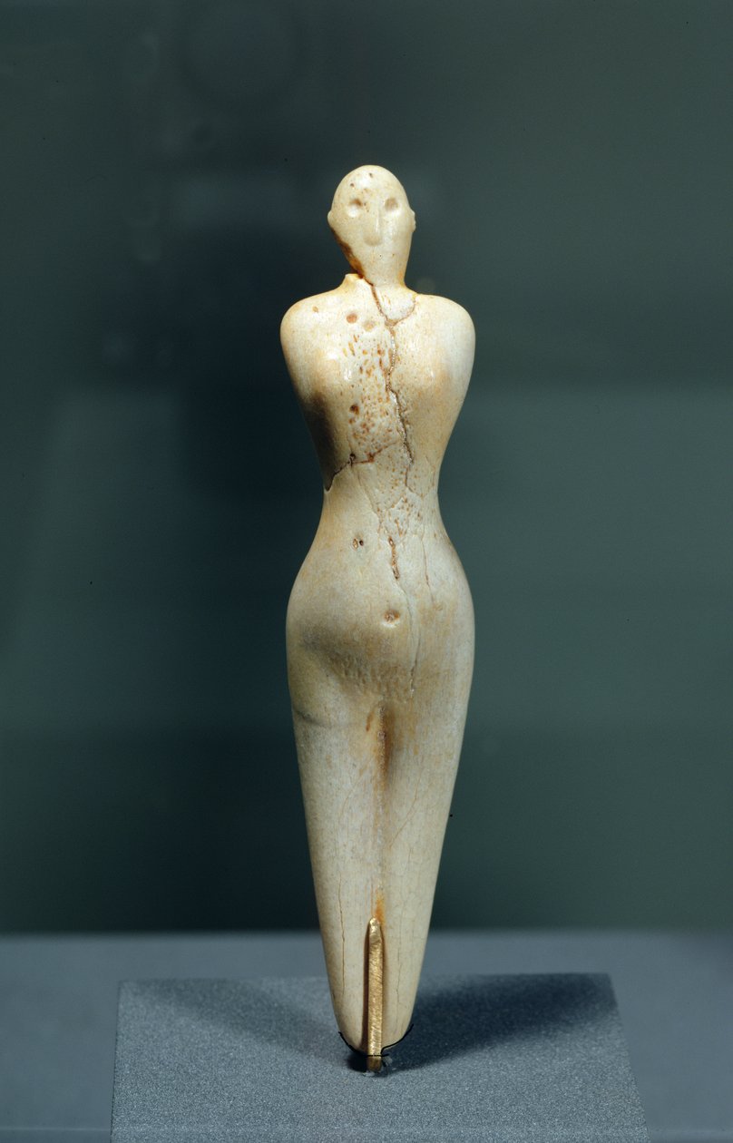 Ženská figurka (krokodýlí kost) od Naqada I Period Egyptian