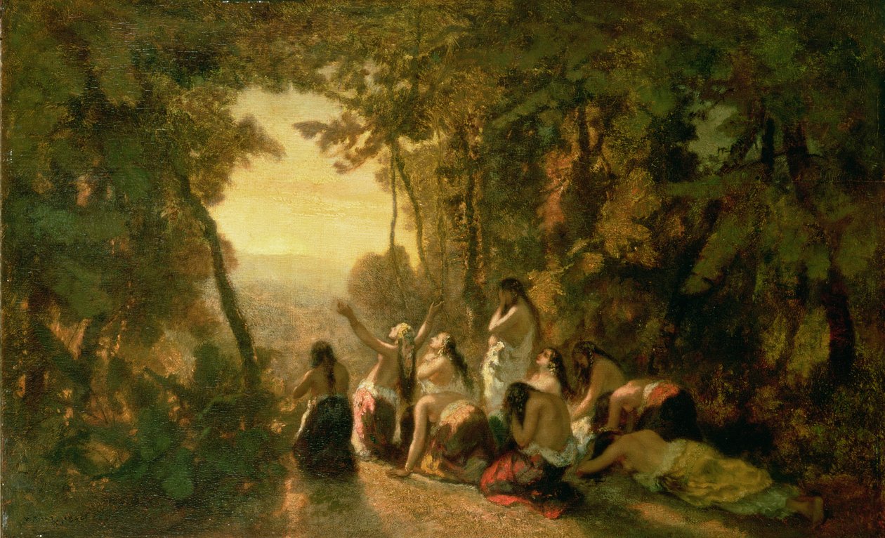 Pláč Jeftovy dcery, 1846 od Narcisse Virgile Diaz de la Peña