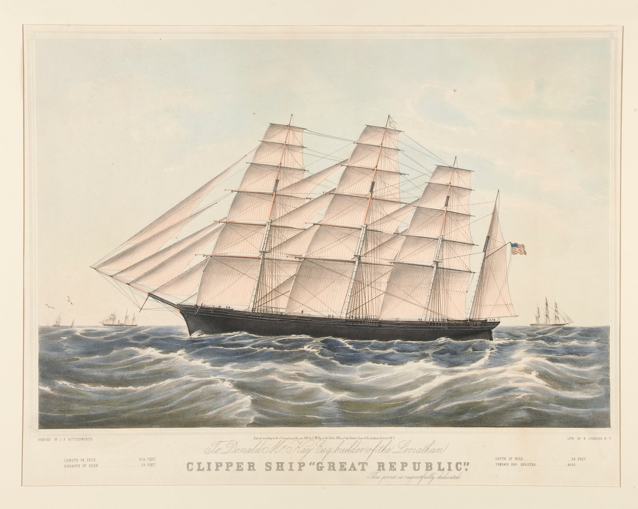 Clipper Loď od Nathaniel Currier