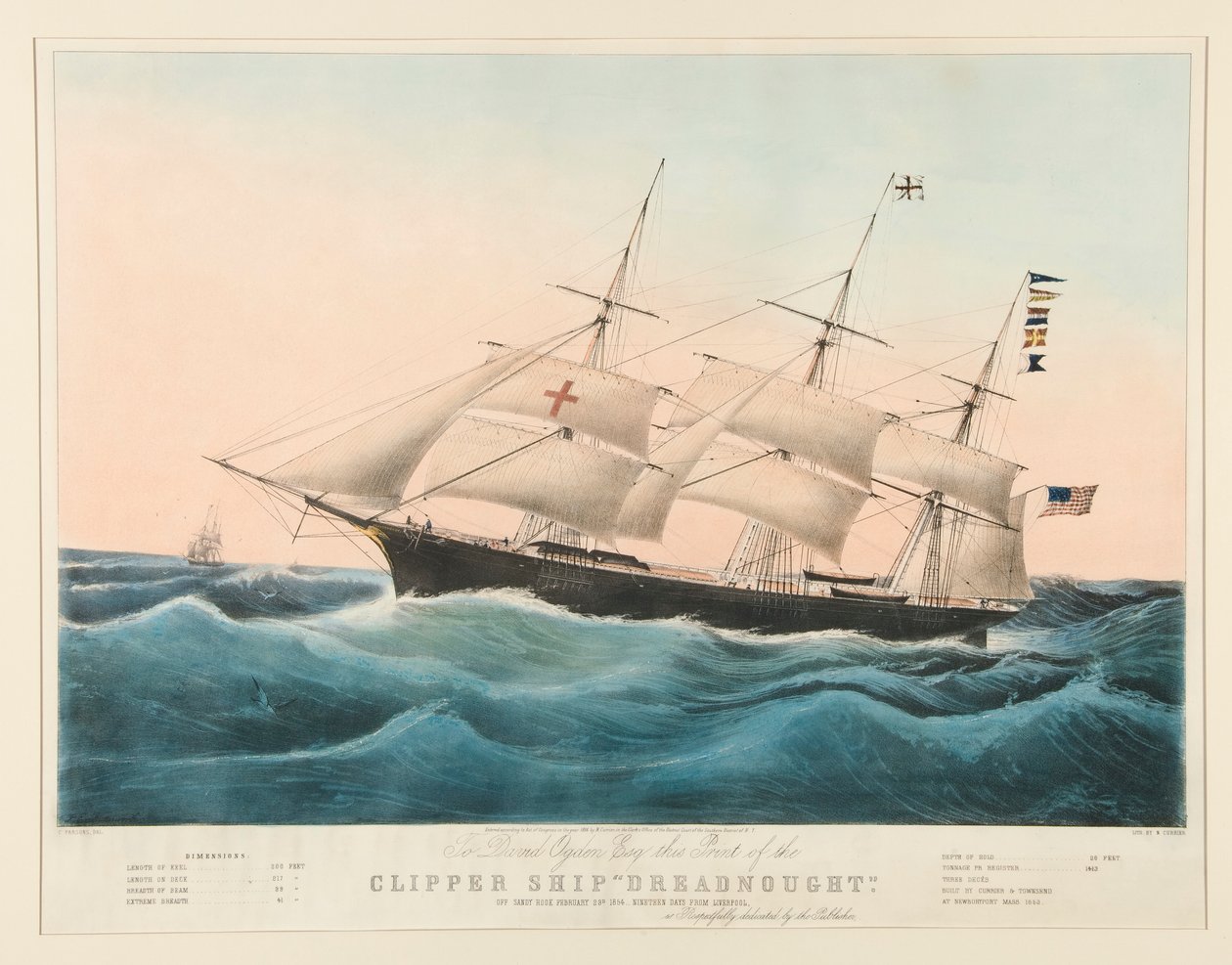 Clipper Loď od Nathaniel Currier