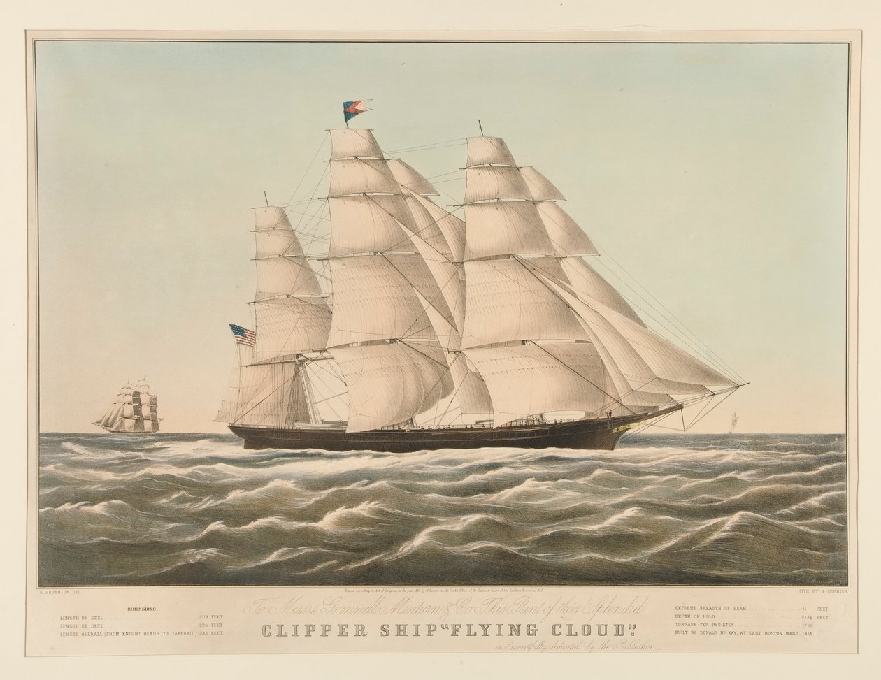 Clipper Loď od Nathaniel Currier