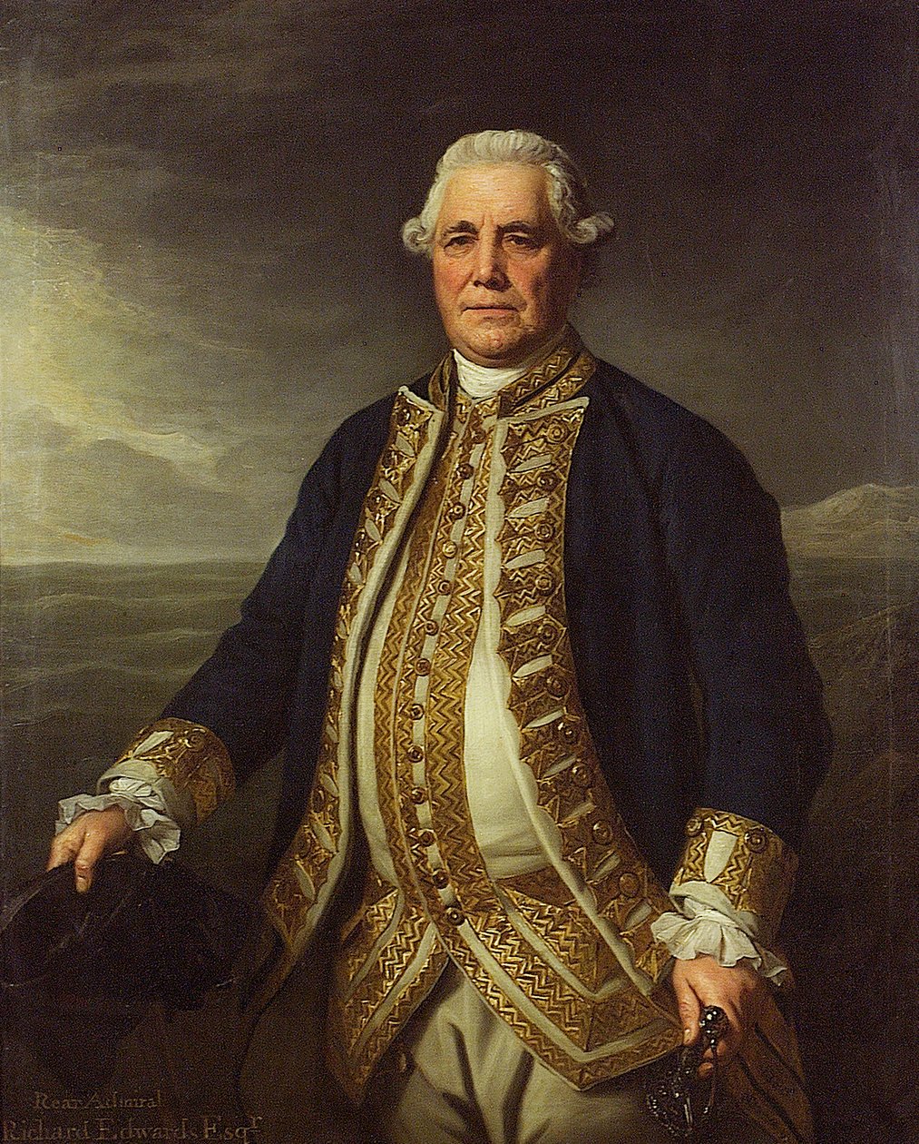 Admirál Richard Edwards (1715-1795) od Nathaniel Dance
