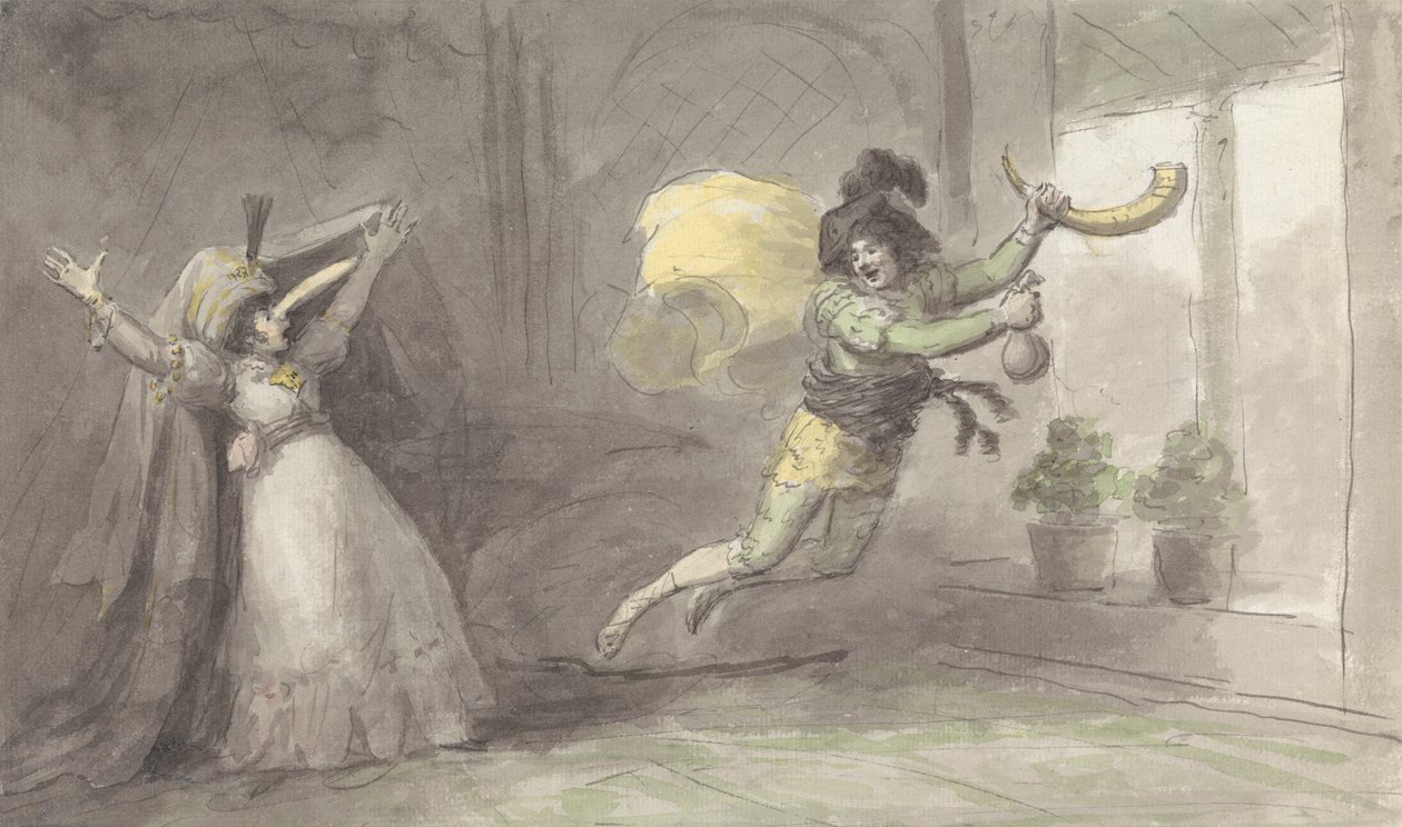 Divadelní scéna od Nathaniel Dance