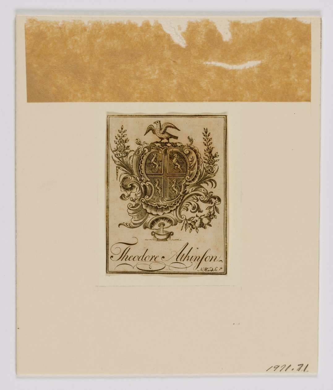 Theodore Atkinson Knižní značka od Nathaniel Hurd