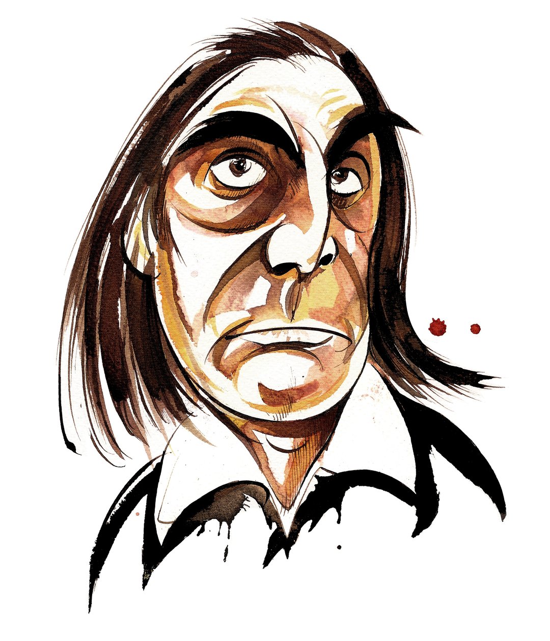 Alfred Schnittke - barevná karikatura od Neale Osborne