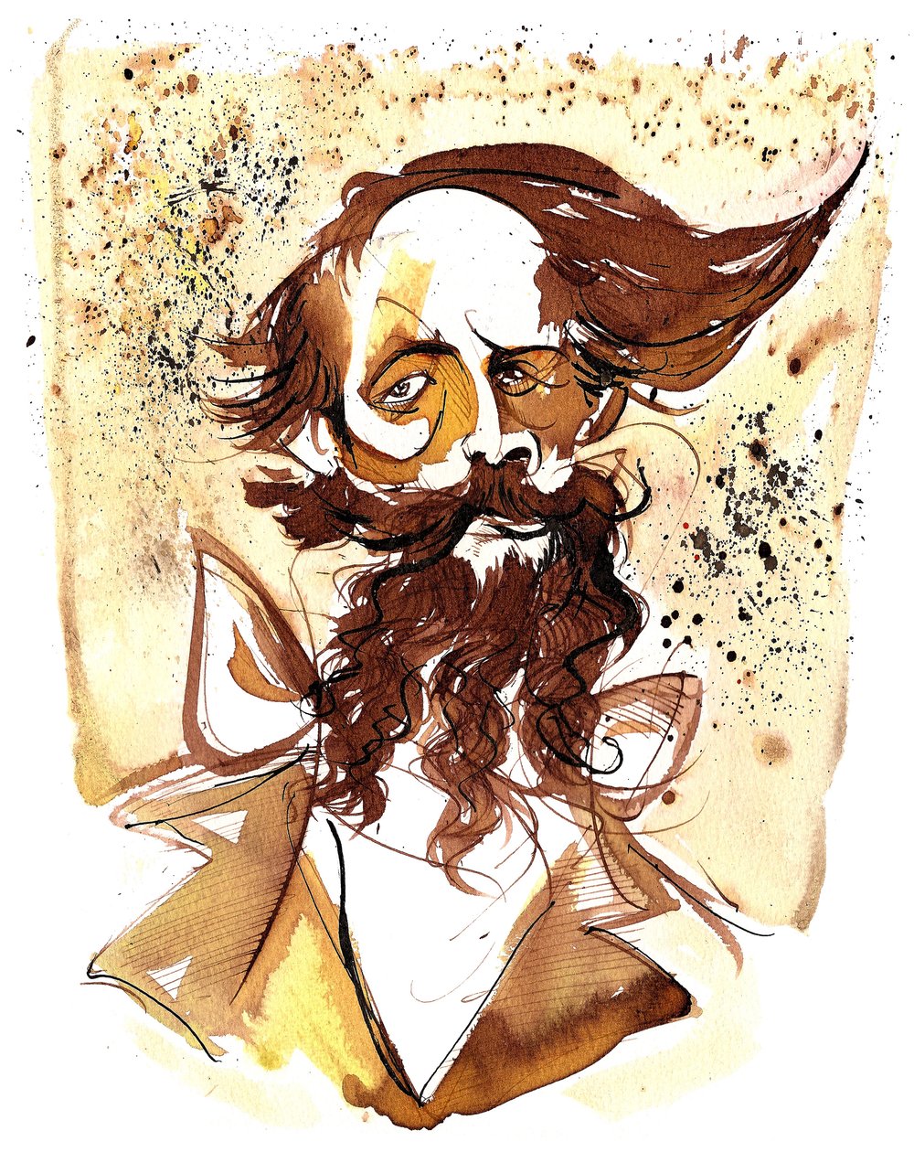 Charles Dickens - karikatura od Neale Osborne
