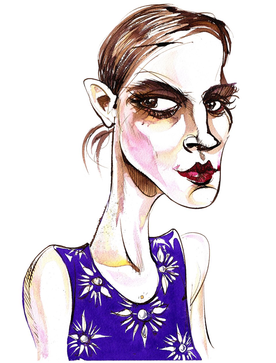 Emma Watson - karikatura od Neale Osborne